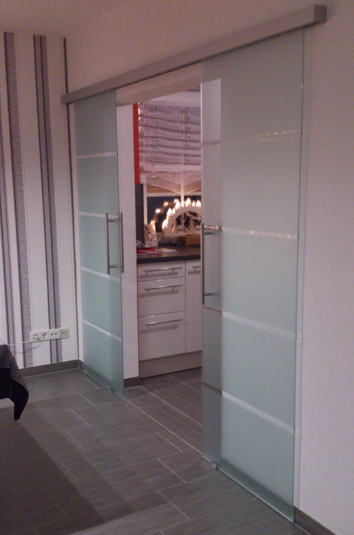 Glasschiebetüren mit Soft Close