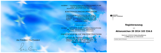 Registerauszug collage